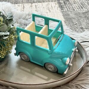 Li'l Woodzeez Teal Blue Family Car Battat Breezy Buggy‎